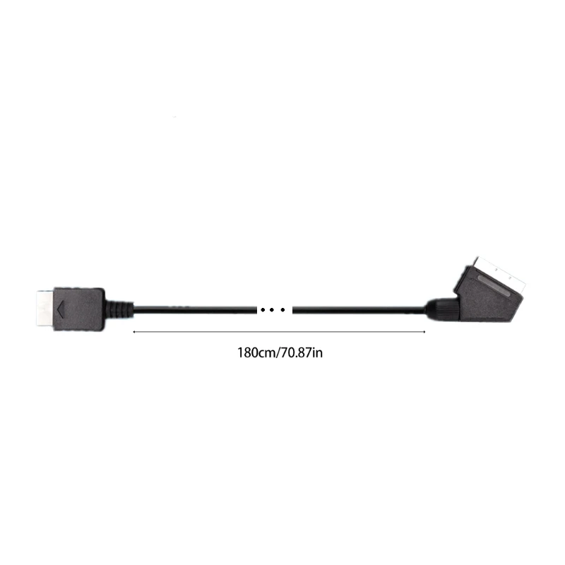 1,8 м RGB Scart Кабель для PS1 для Ps2 для Ps3 TV AV Замена Провода Соединительного Шнура для Консолей PAL/NTSC