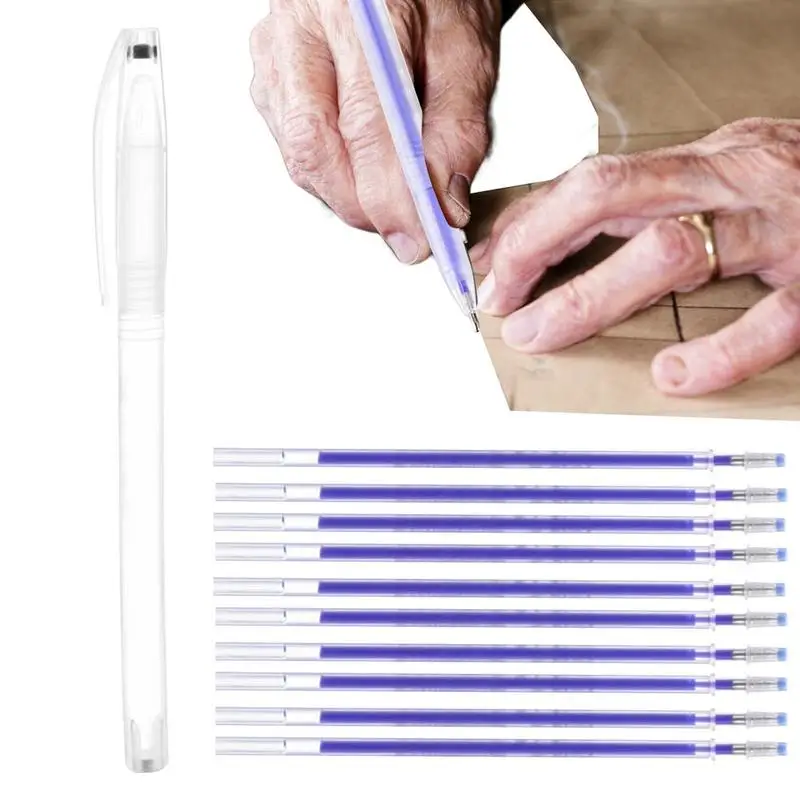 Волшебный маркер, стираемый при нагревании, Исчезающая при температуре ткань, ручки для ткани, разметка линий, аксессуары для шитья своими руками