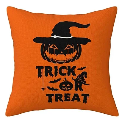 Декоративная наволочка на Хэллоуин, декоративная ферма, оранжево-черная наружная подушка, домашняя подушка для дивана, чехол для подушки