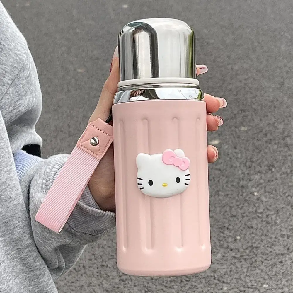 Новая Простая Вакуумная Чашка Hello Kitty Из Нержавеющей Стали 316 Bullet Большой Емкости с Термокружкой для Девочек Pochacco Зимой