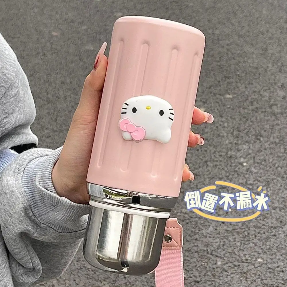 Новая Простая Вакуумная Чашка Hello Kitty Из Нержавеющей Стали 316 Bullet Большой Емкости с Термокружкой для Девочек Pochacco Зимой