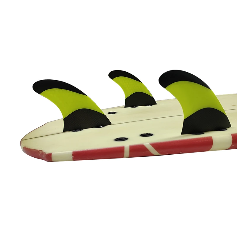 Плавники Tri Для доски для серфинга UPSURF FCS Fin Box G5/G7 Honeycomb Quilhas С Двойными Выступами Из Стекловолокна Performance Core Surf Fins Водные Виды спорта