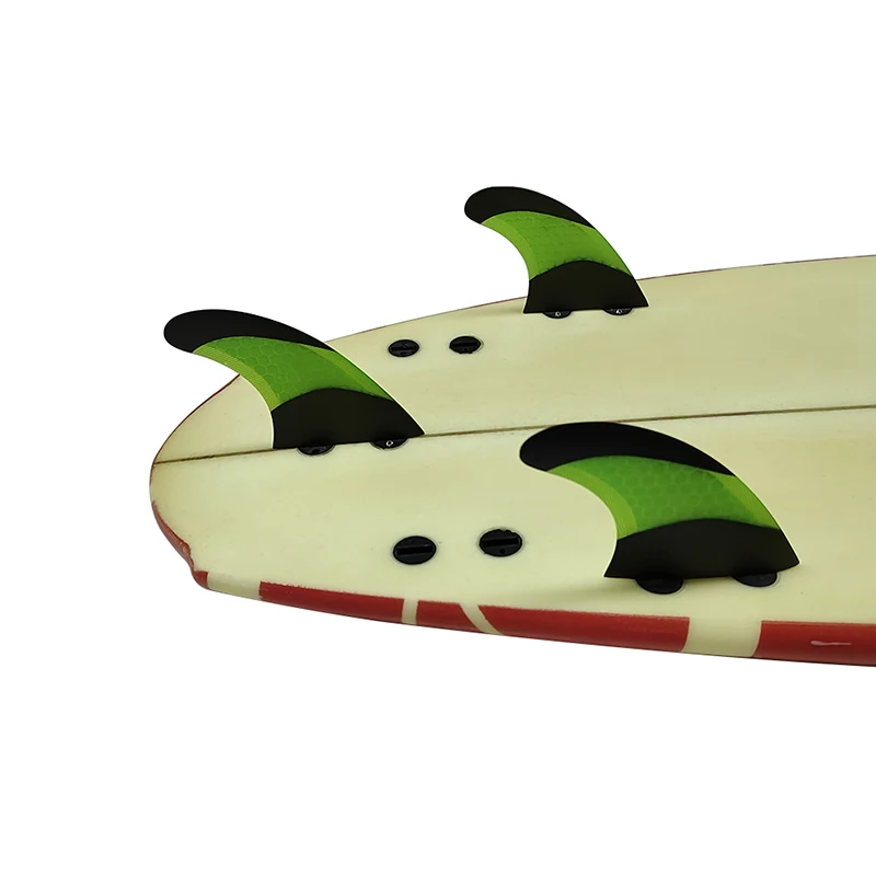 Плавники Tri Для доски для серфинга UPSURF FCS Fin Box G5/G7 Honeycomb Quilhas С Двойными Выступами Из Стекловолокна Performance Core Surf Fins Водные Виды спорта