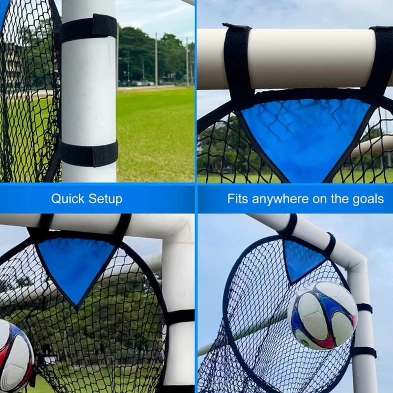 Портативные футбольные мишени Сетка для ворот Верхние ящики Футбольное тренировочное оборудование Сетка для футбольных тренировочных мишеней Простая настройка