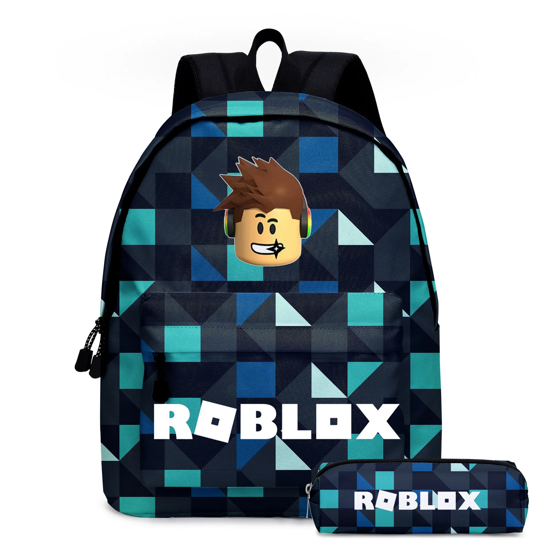 Рюкзак Roblox для учащихся начальной и средней школы, школьный ранец, детский рюкзак с аниме-мультфильмом, сумка для ланча, пенал для карандашей
