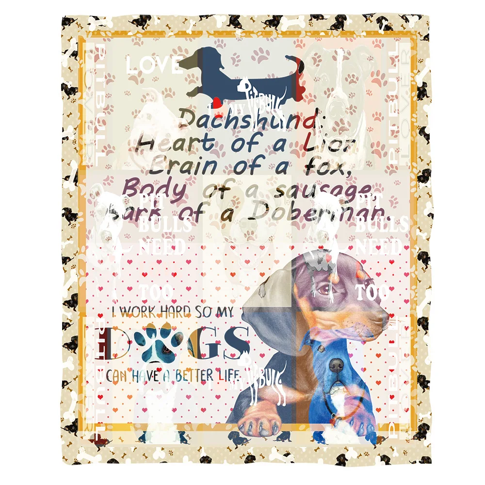 Собака Хаски Забавное флисовое одеяло с 3D принтом для Кроватей, Походное Одеяло для Пикника, Толстое Одеяло, Модное Покрывало, Шерпа, Стиль Одеяла-1